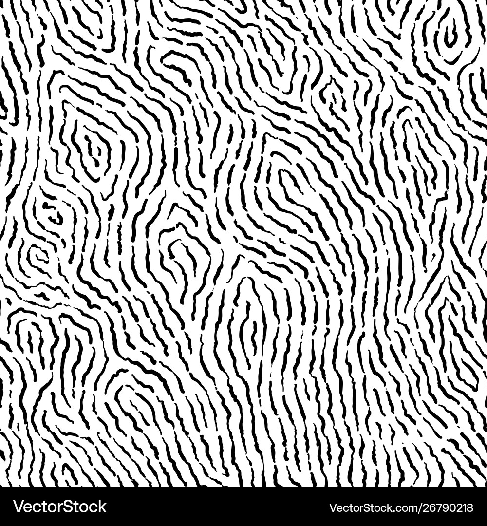 Fingerprint seamless background on square shape vector image