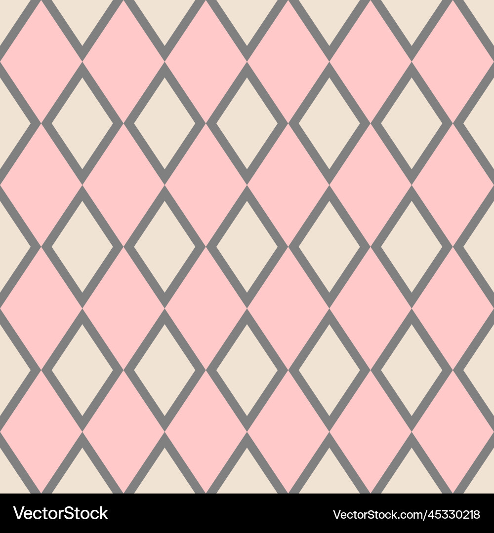 Geometric Pink and Grey Tile Pattern Royalty Free Vector