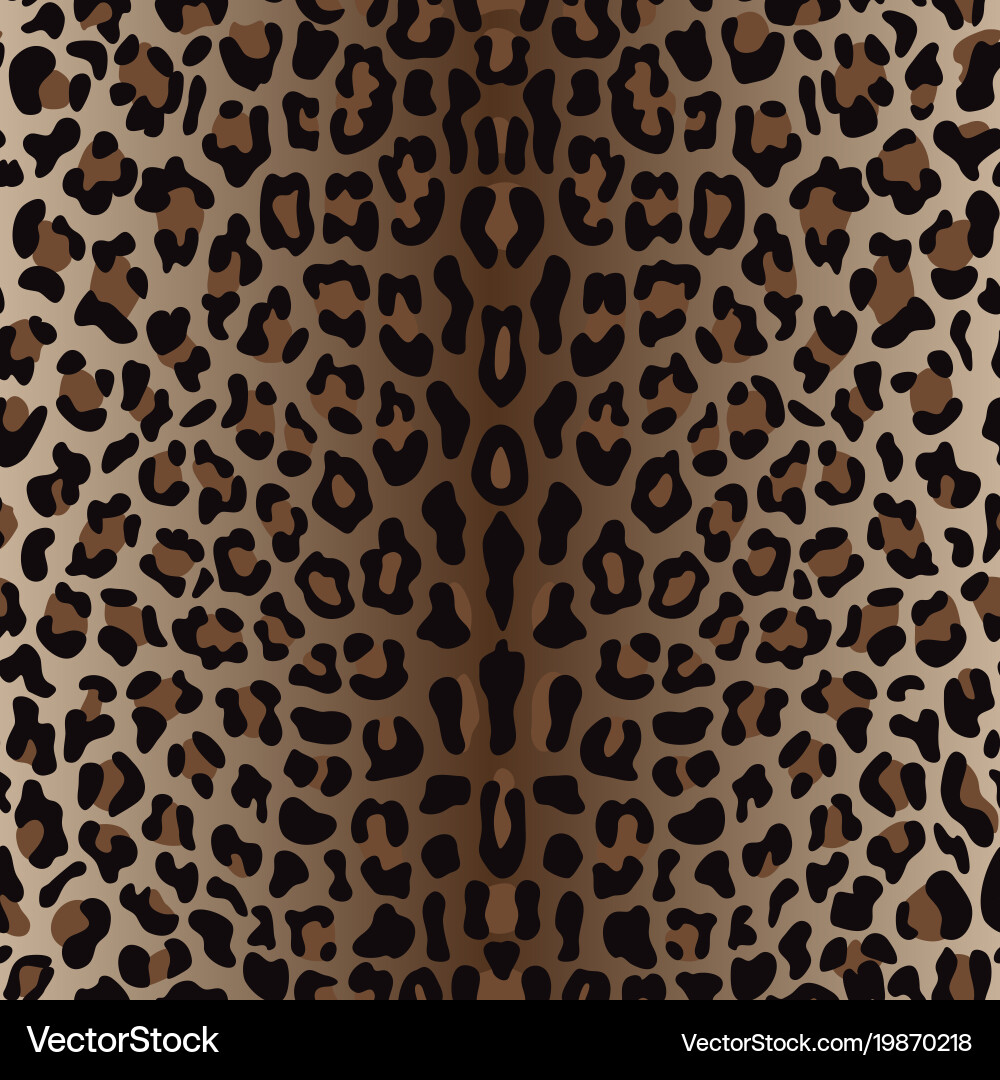 Leopard Print Seamless Pattern Vector Image