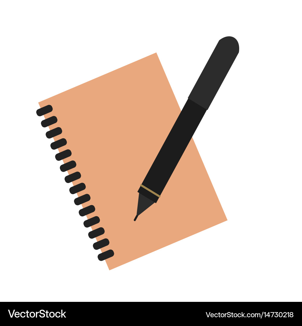 Notebook and Organizer Page Vector Image