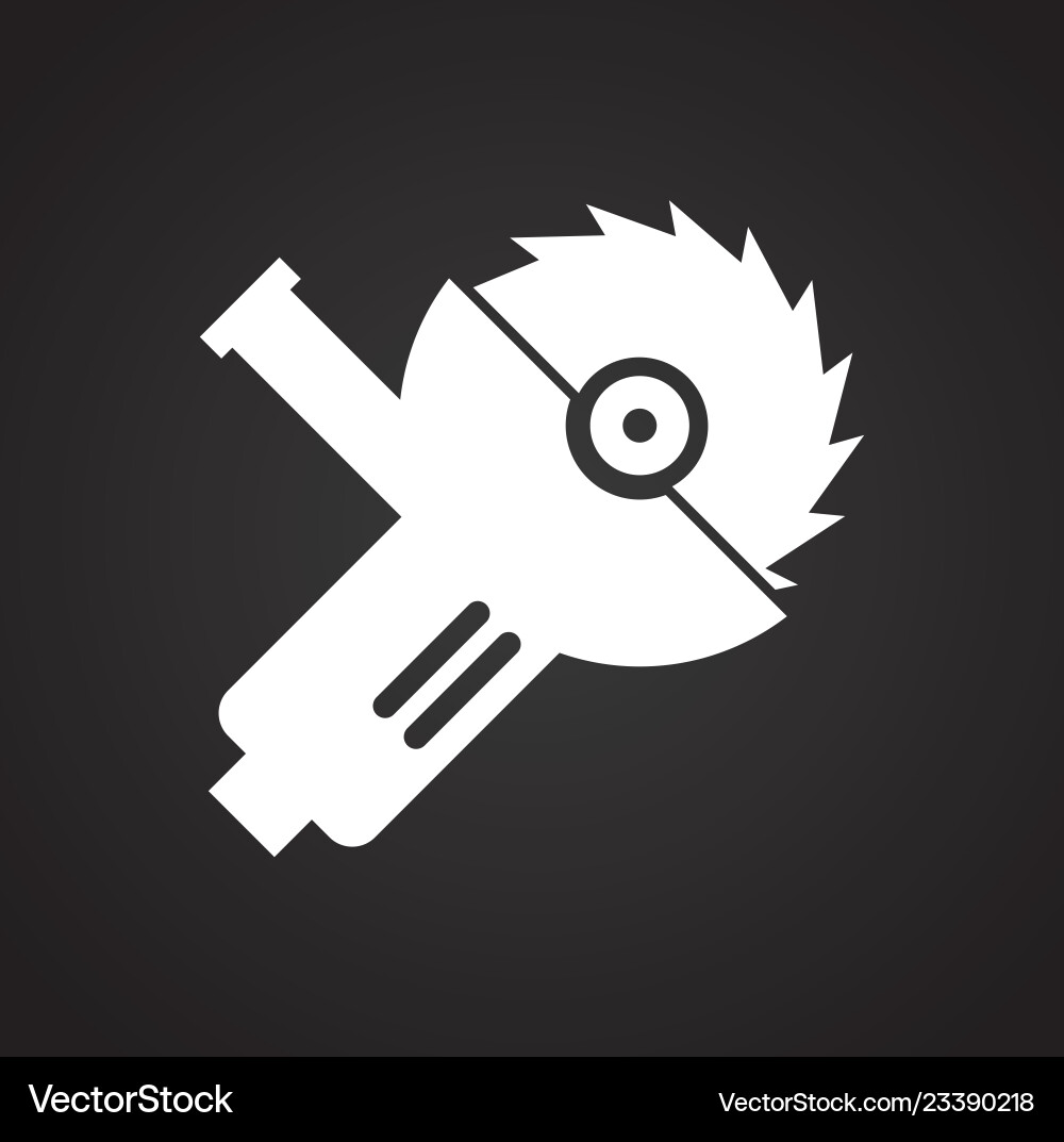 Tool icon on black background for graphic and web Tool icon on black background for graphic and web Vector Image