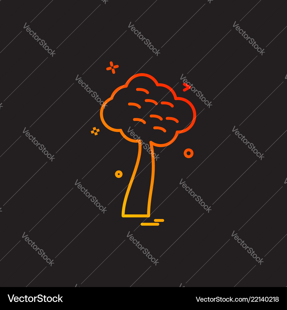 Tree icon design Tree icon design vector image