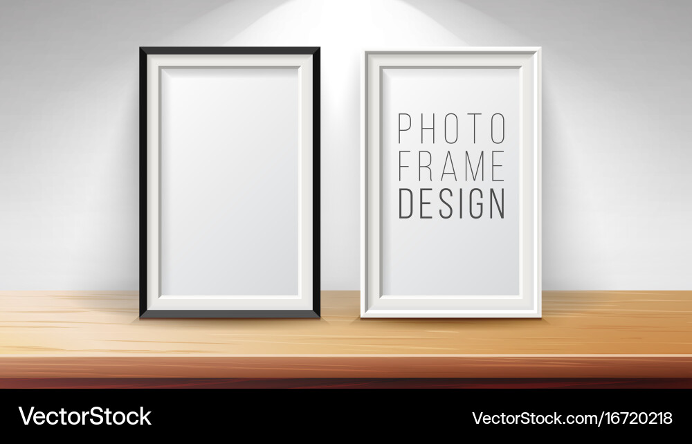 Vertical frame mock up good for display vector image