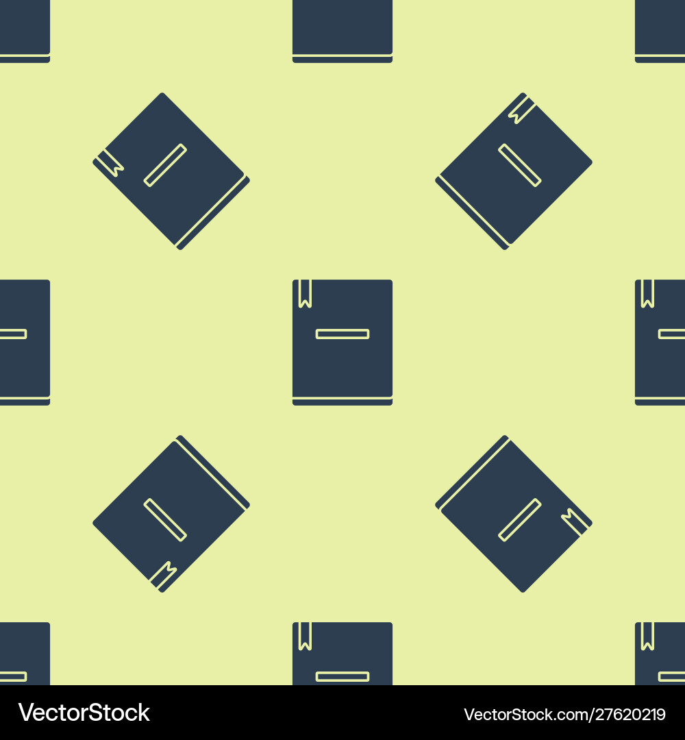 Blue notebook icon isolated seamless pattern Blue notebook icon isolated seamless pattern vector image