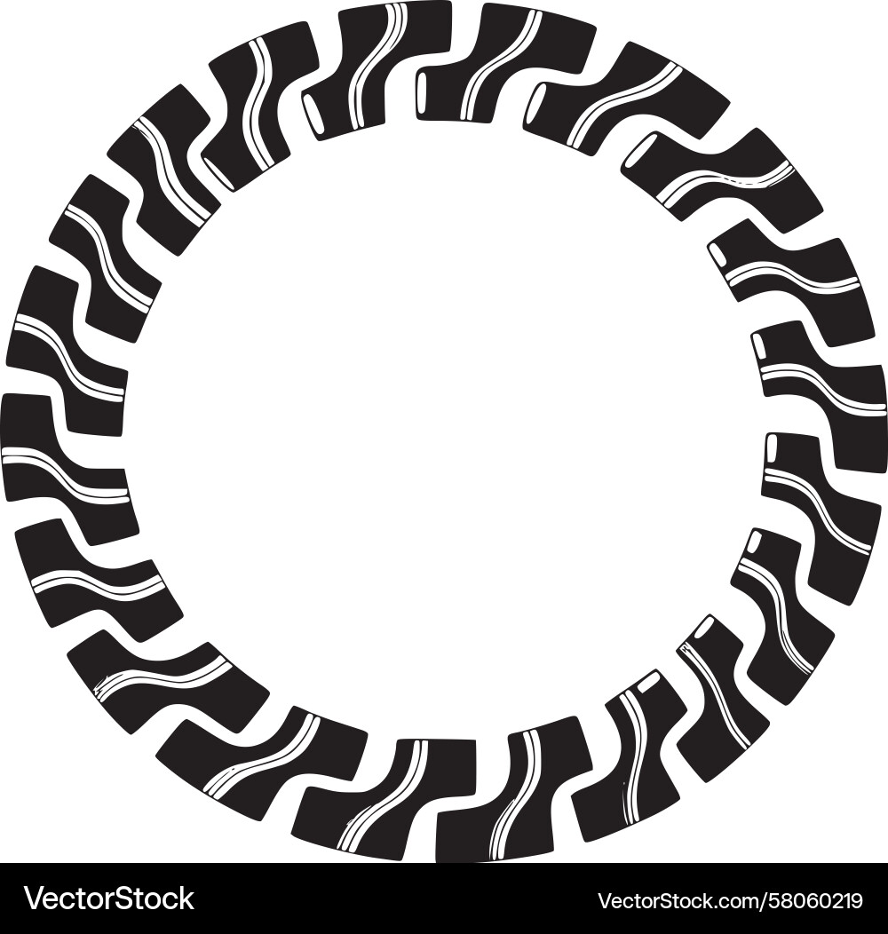 Circular Wave Abstract Pattern Vector Image