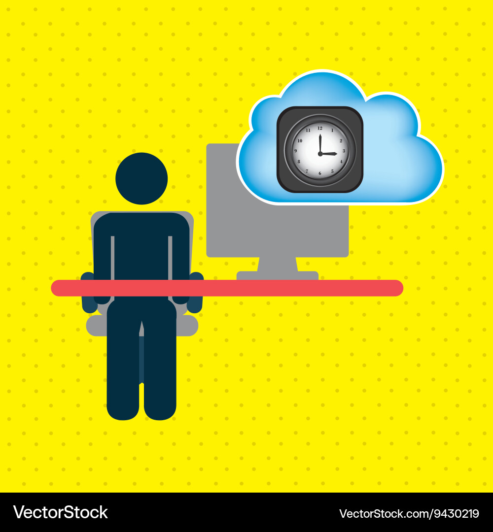 Cloud computing design Vector Image