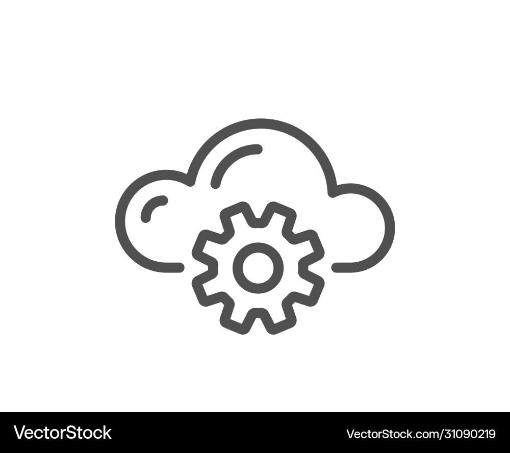 Cloud-Computing-Prozesszeilen-Symbol Internet-Daten Cloud-Computing-Prozesszeilen-Symbol Internet-Daten vektorbild