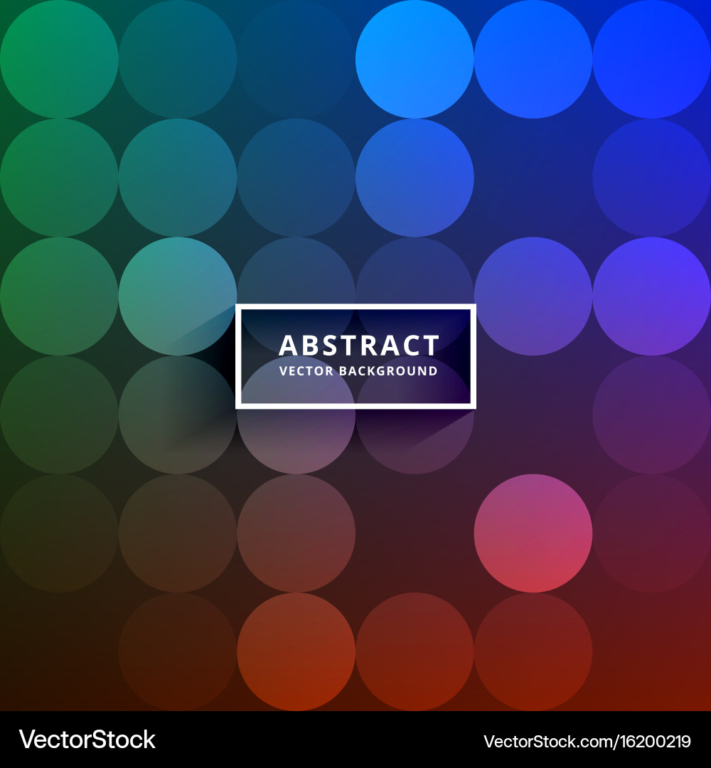 Colorful circles pattern background Vector Image
