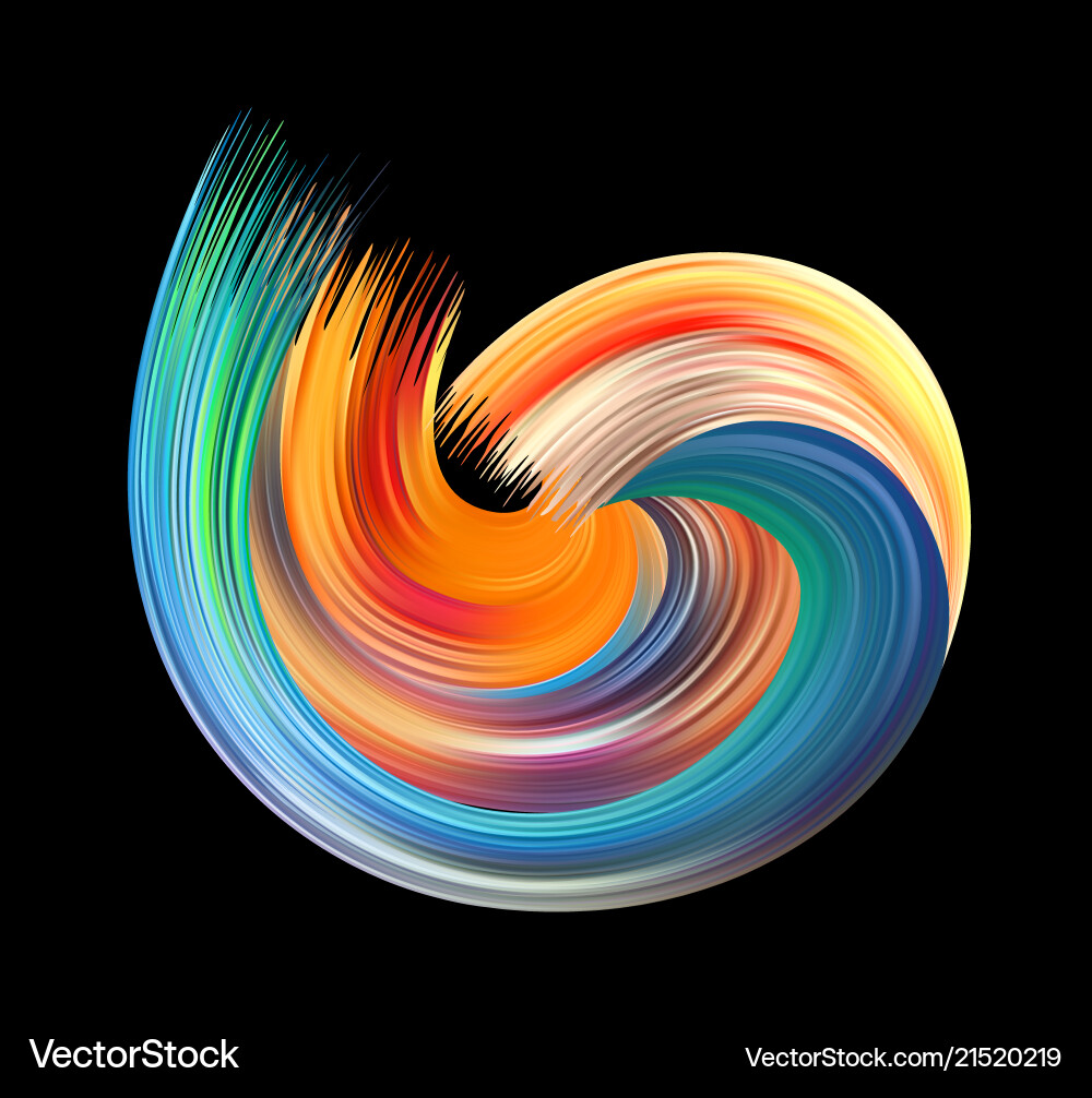 Dynamic Colorful Flow vector image