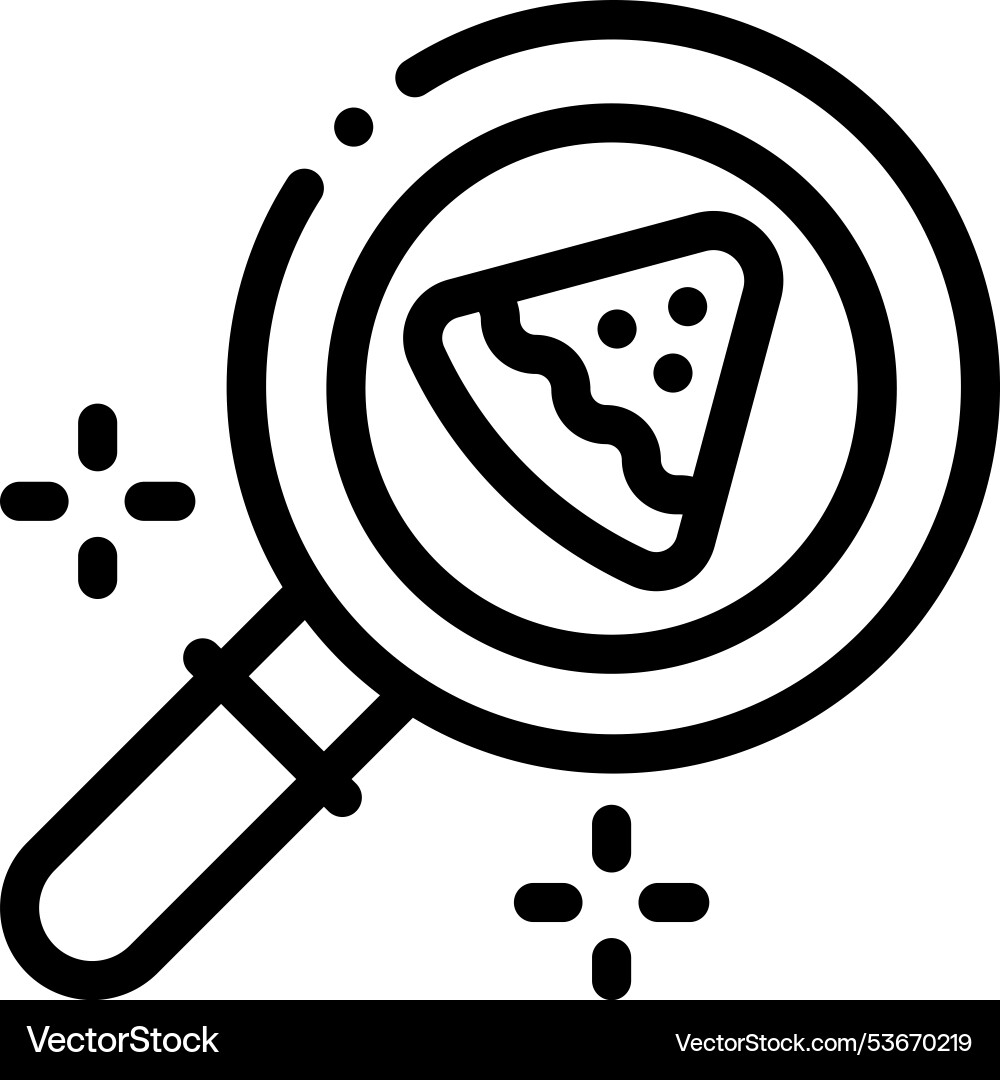 Find icon thin linear style design isolated Find icon thin linear style design isolated Vector Image