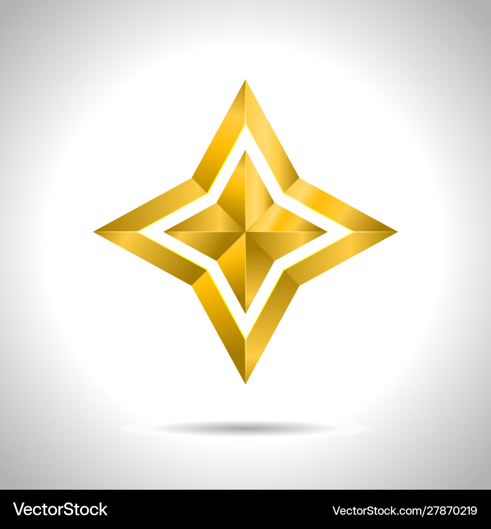 Gold rot Stern 3d Kunst Symbol Weihnachten Gold rot Stern 3d Kunst Symbol Weihnachten vektorbild