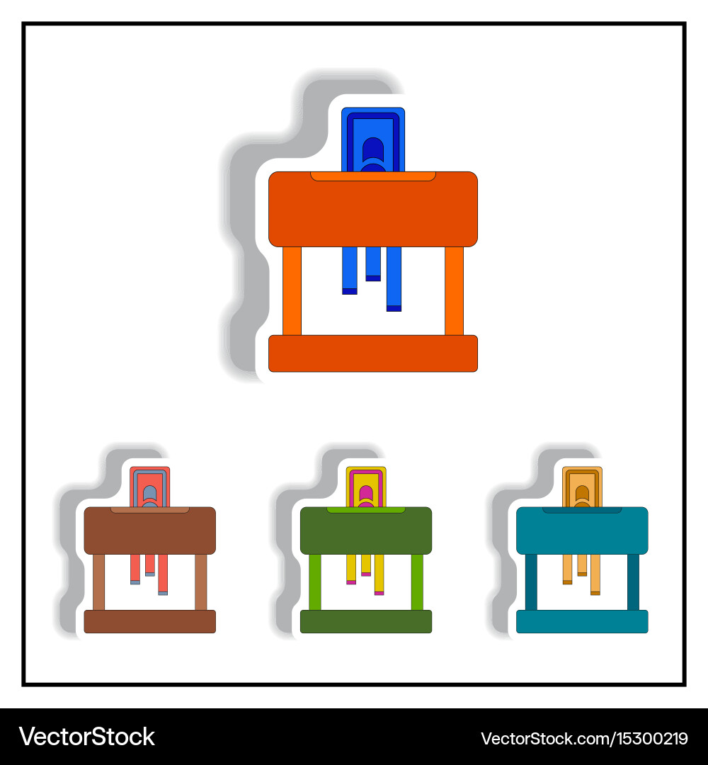 Paper shredding machine Vector Image