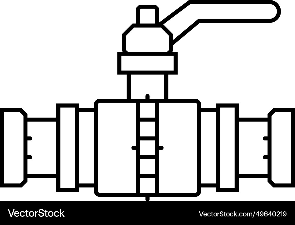 Pipe pipeline line icon Pipe pipeline line icon vector image