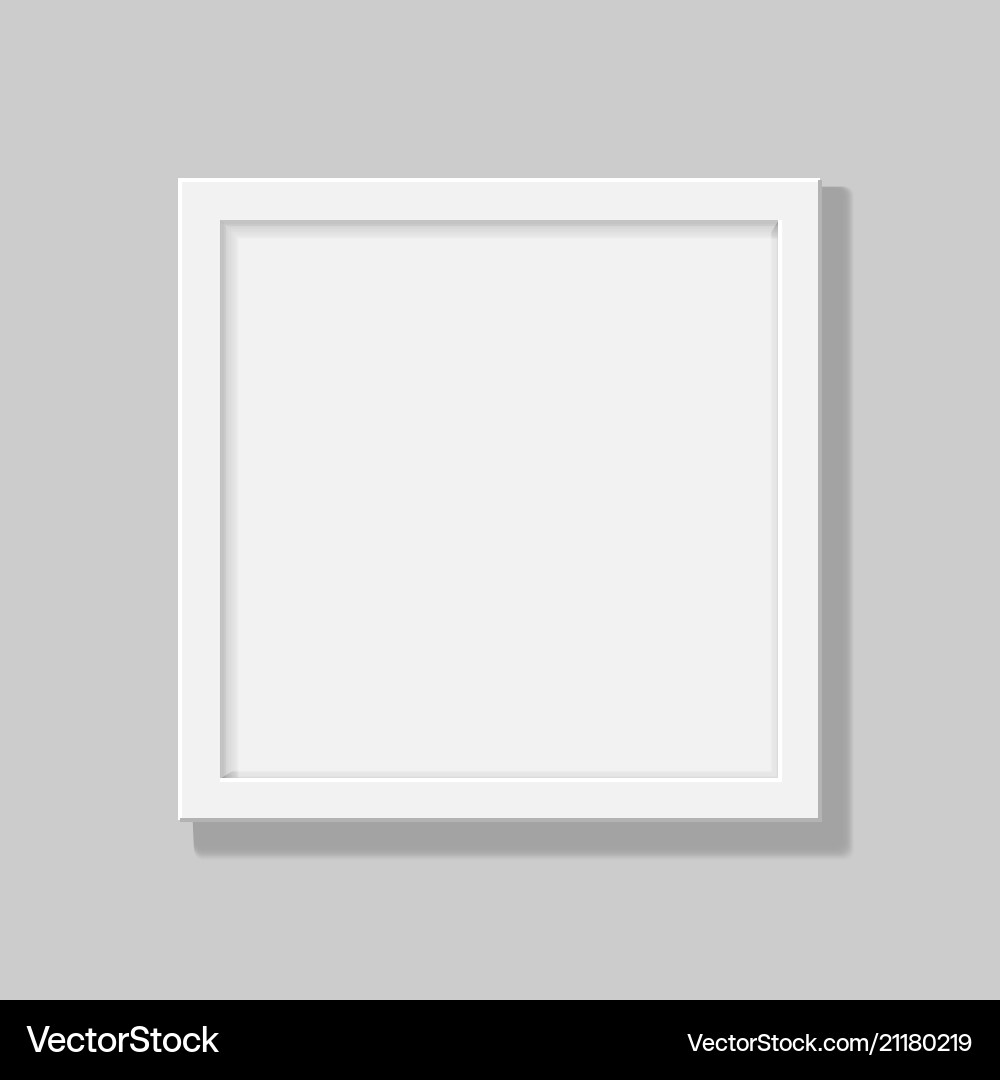 Realistic Empty Picture Frame vector image