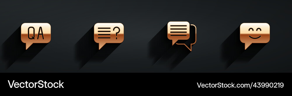 Set question and answer unknown search speech Set question and answer unknown search speech vector image