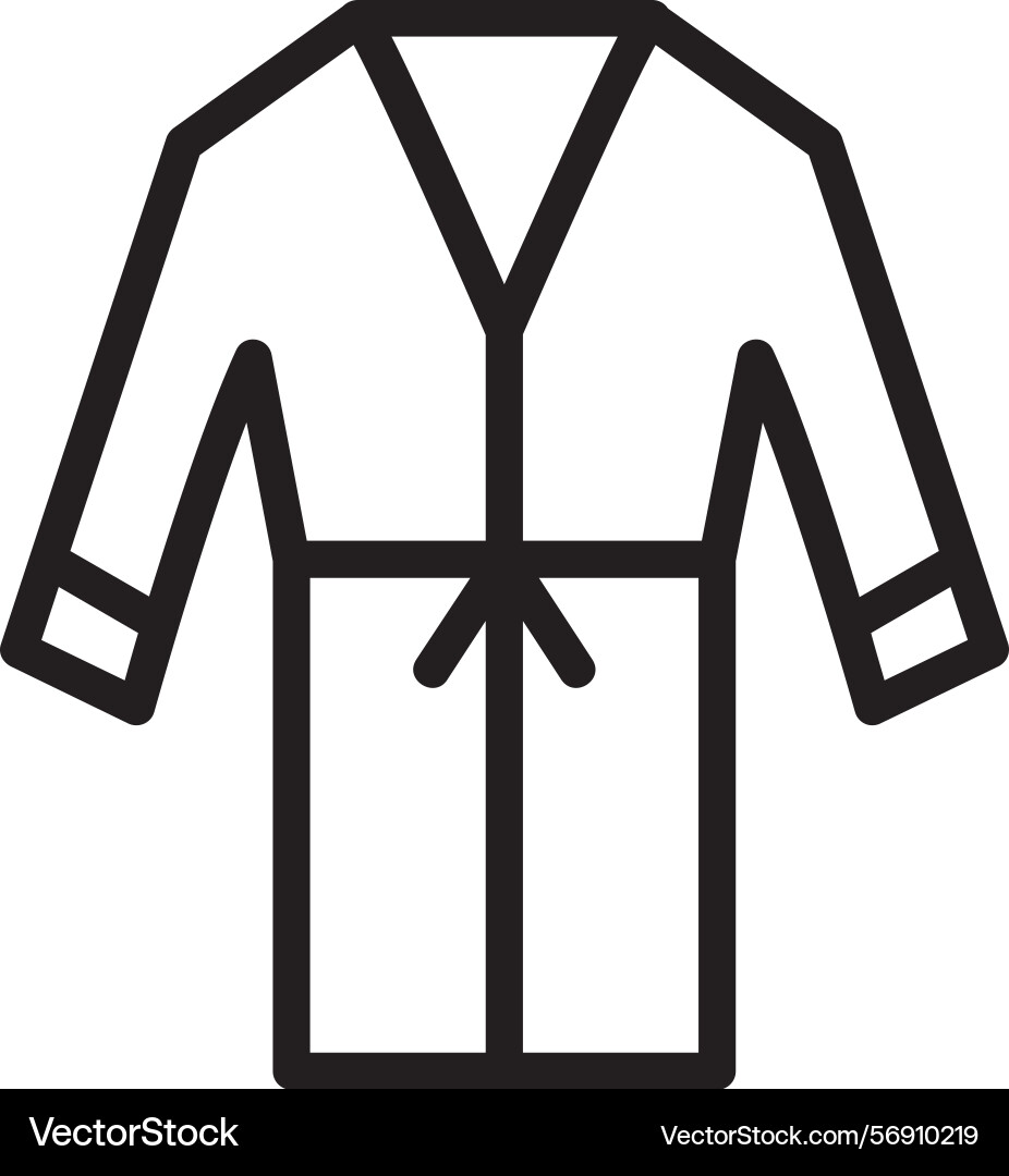 Tunic linear style icon design Vector Image