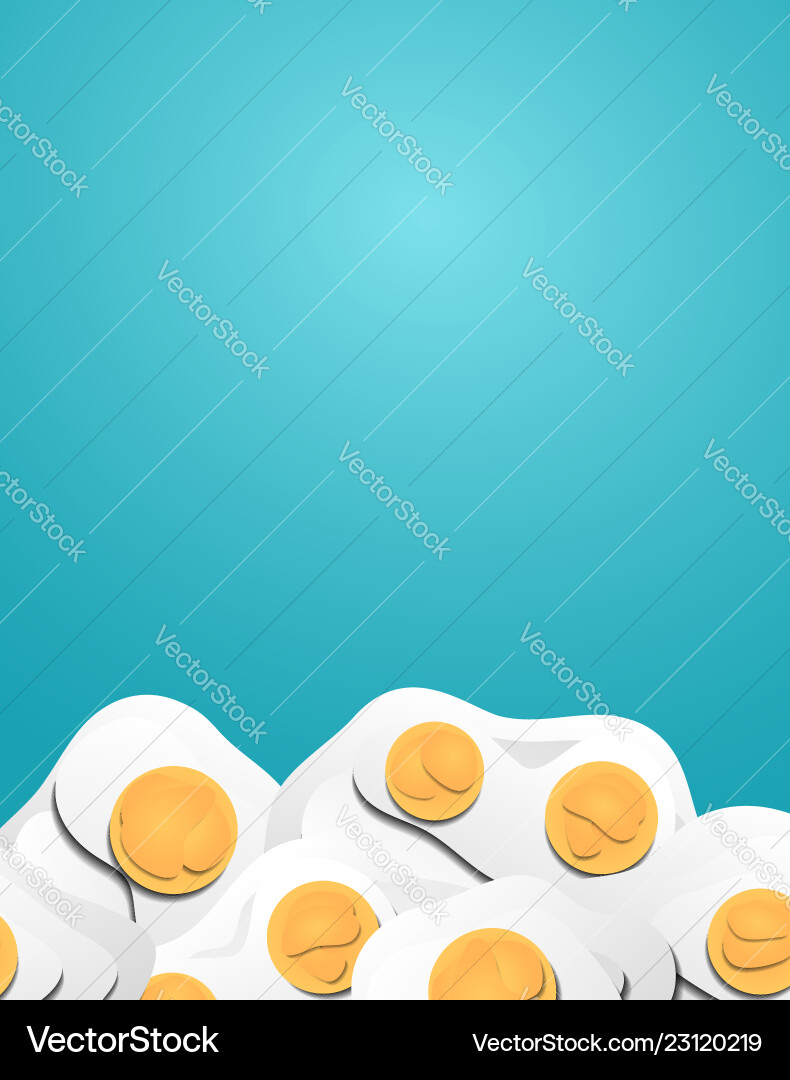 Vertical banner with 3d eggs cut out from paper Vertical banner with 3d eggs cut out from paper vector image