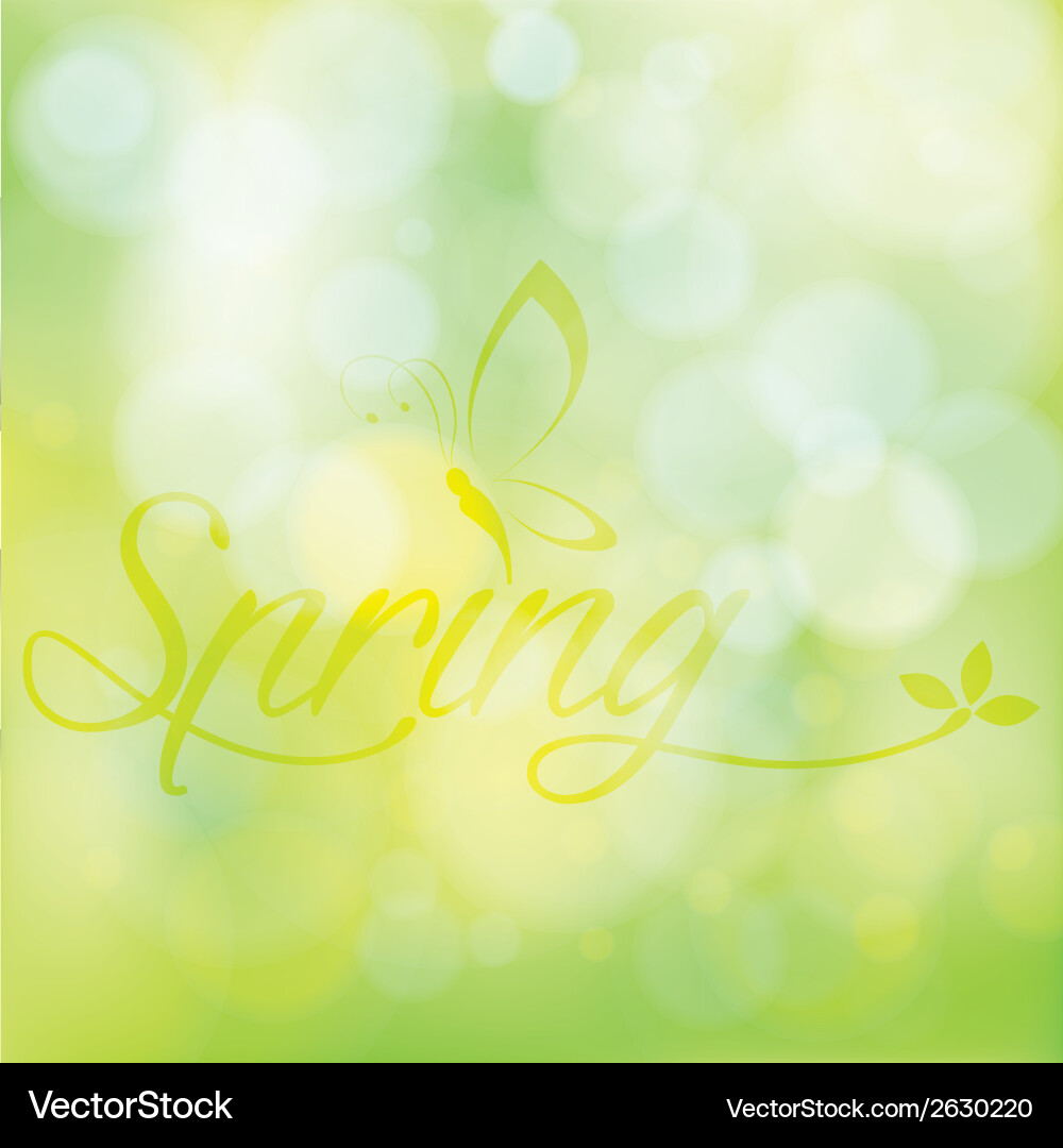 Abstract spring background with some special vector image
