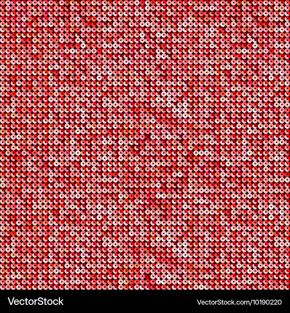 Background with shiny red sequins eps 10 vector image