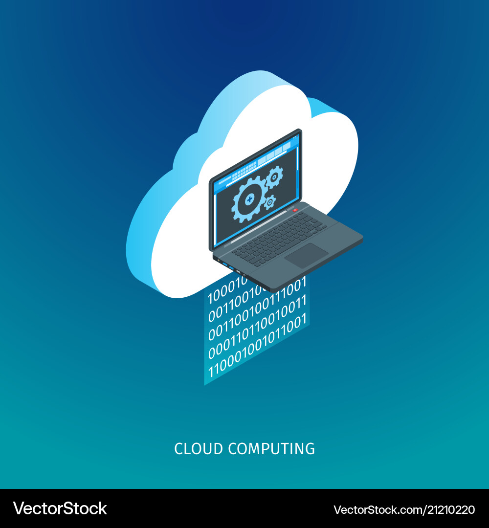 Cloud computing concept Cloud computing concept vector image