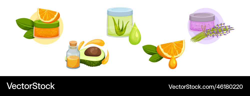 Cosmetic and essential oil with drop vial Cosmetic and essential oil with drop vial vector image