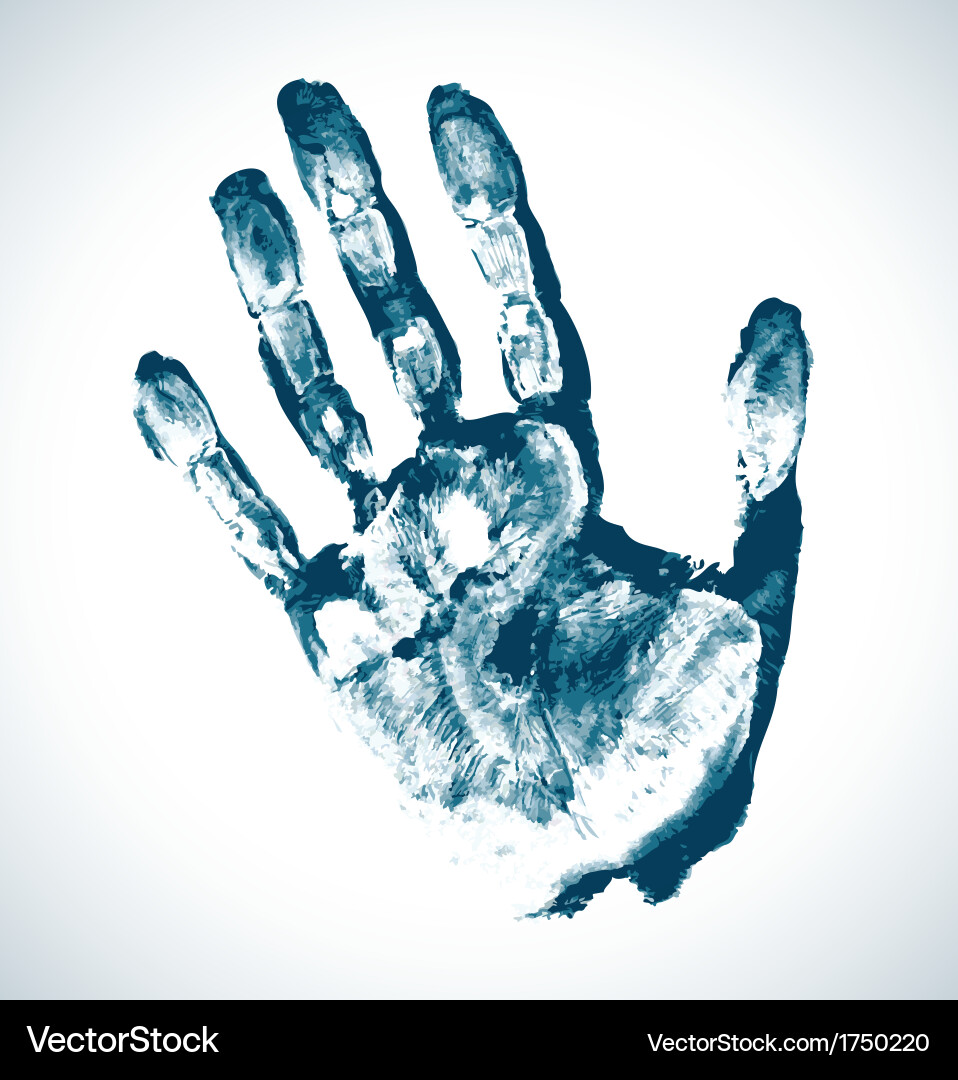 Fingerprint Scan Print Vector Image