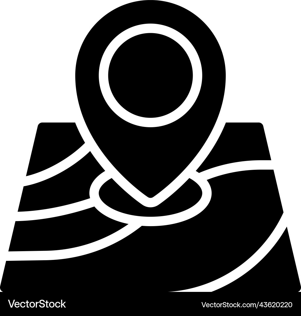 Map pin icon location and navigation vector image