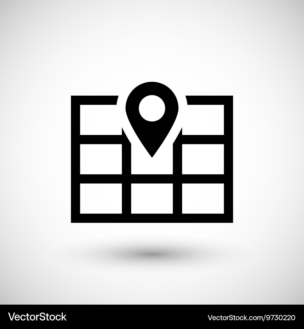 Map pointer icon vector image