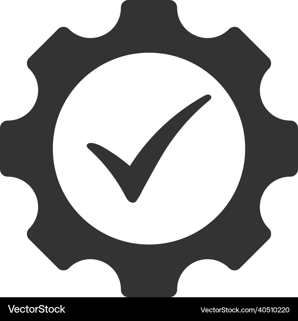 Setting complete icon design vector image