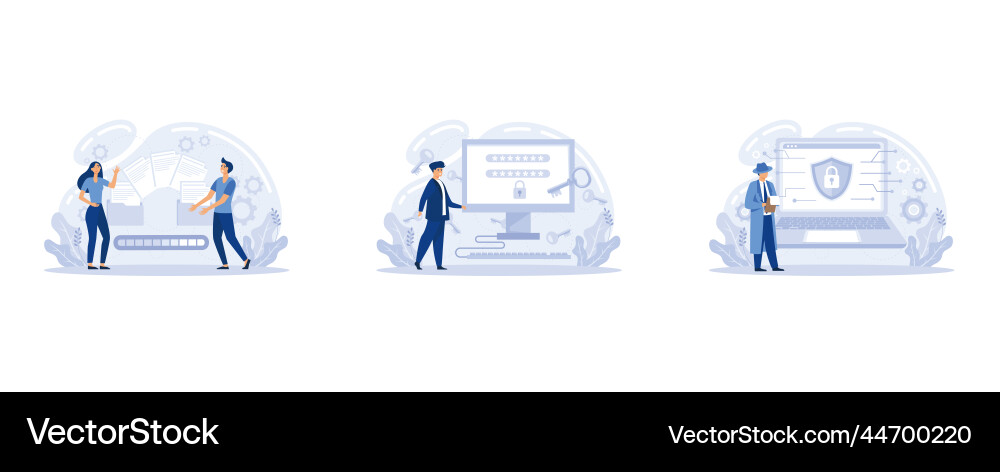 Shared document file cyber security sign in page Shared document file cyber security sign in page Vector Image