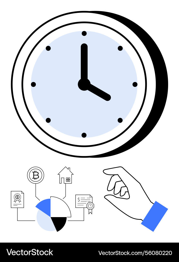 Time management and resource allocation Time management and resource allocation vector image