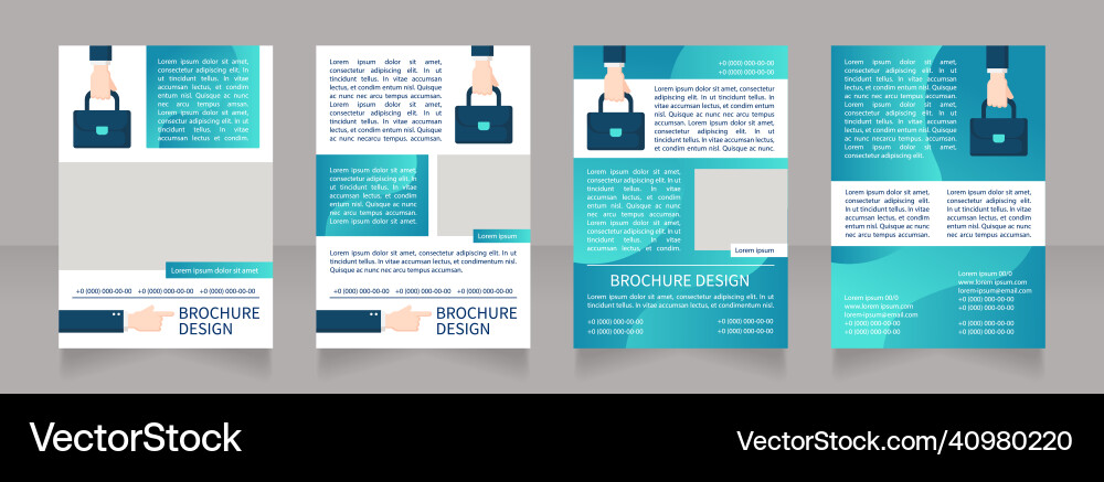 Website Karriere Seite Optimierung leere Broschüre Website Karriere Seite Optimierung leere Broschüre vektorbild