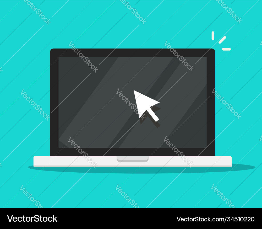Zeiger Maus Pfeil Cursor auf Computer klicken vektorbild