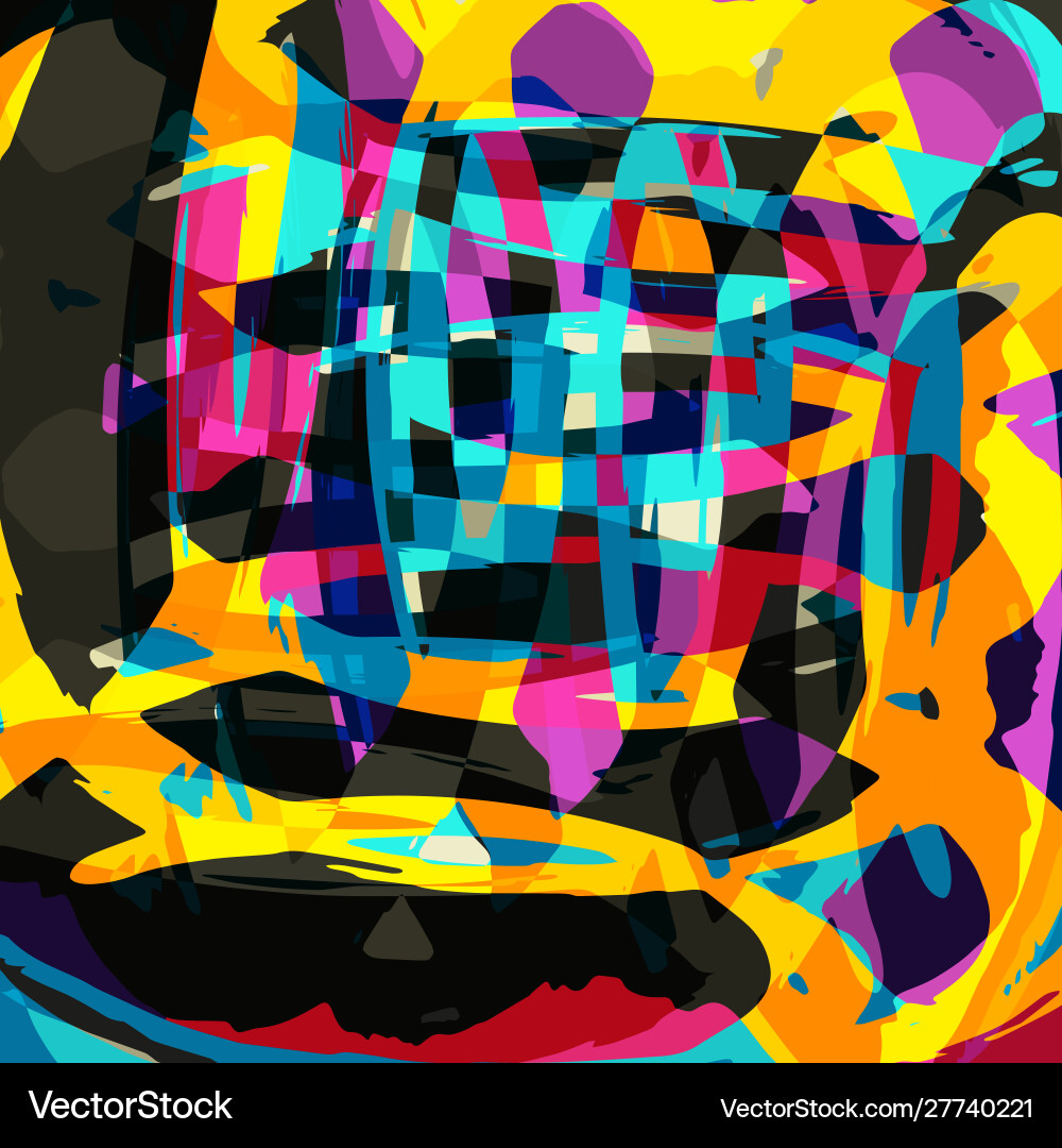 Abstract color pattern in graffiti style quality Abstract color pattern in graffiti style quality vector image