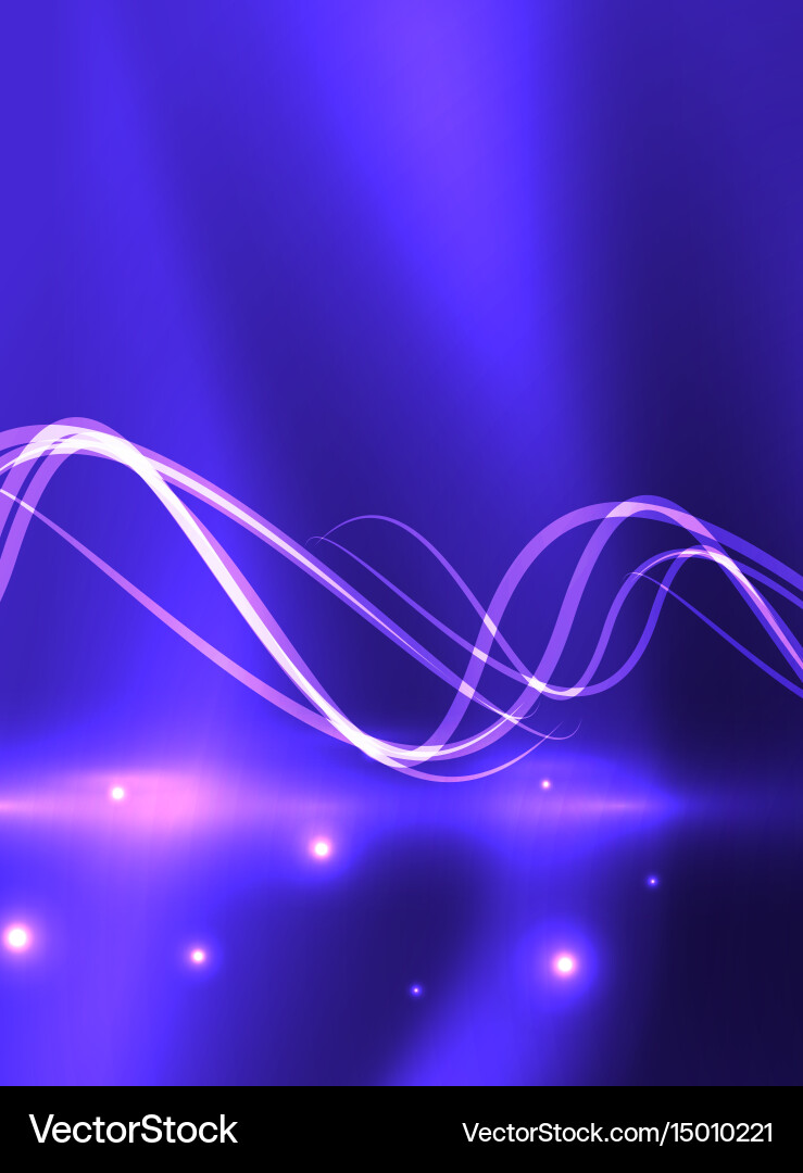 Glowing shiny wave background Royalty Free Vector Image