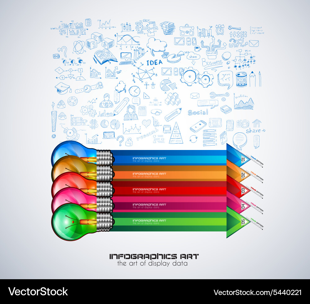 Idea concept layout for brainstorming vector image
