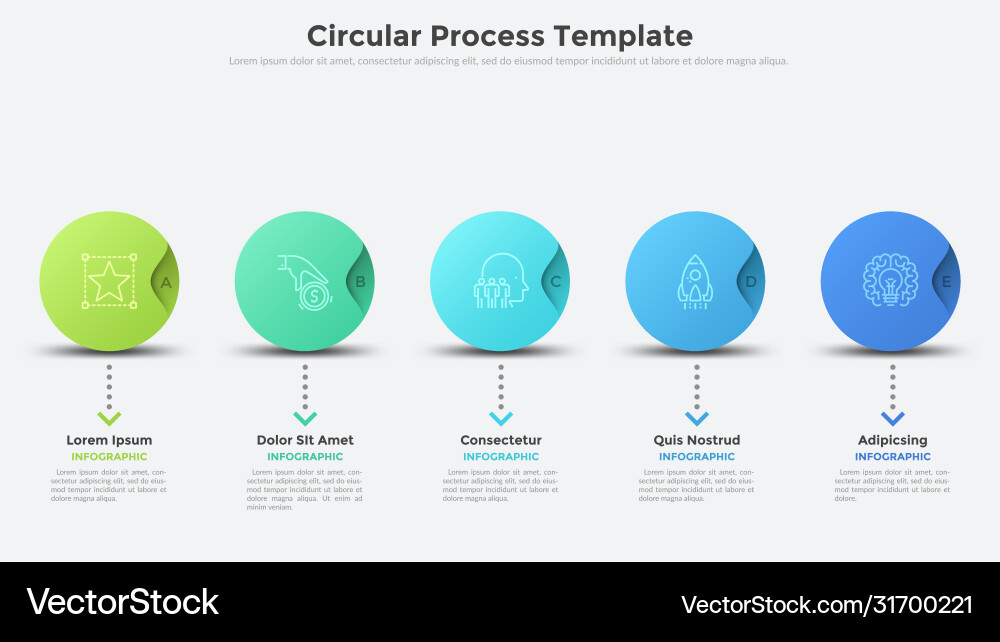 Modern infographic template vector image