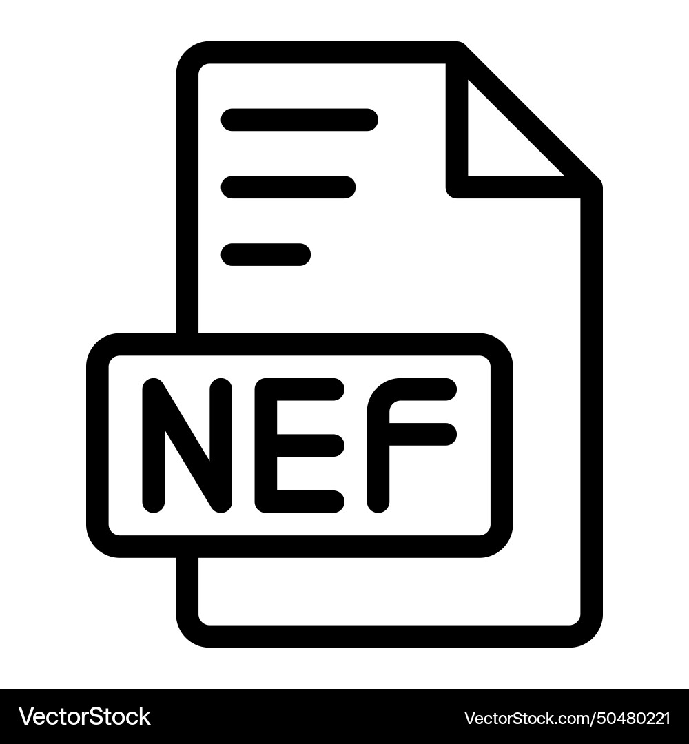Nef icon outline style design image file Nef icon outline style design image file vector image