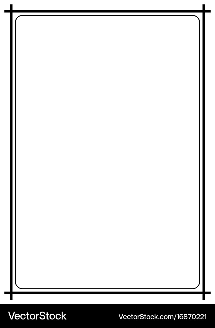 Page border a4 design for project vector image