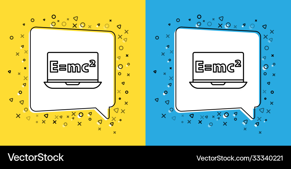 Set line math system equation solution vector image