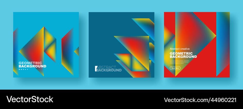 Set of abstract backgrounds - overlapping Vector Image