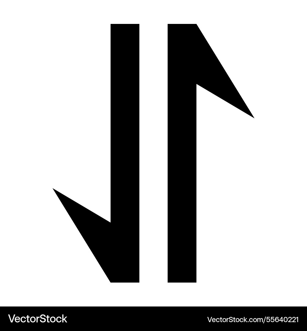 Ui line icon data usage transfer arrows vector image