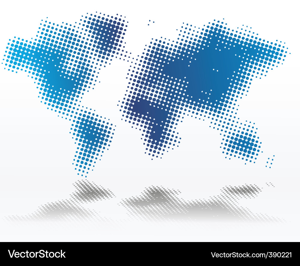 World map Royalty Free Vector Image - VectorStock