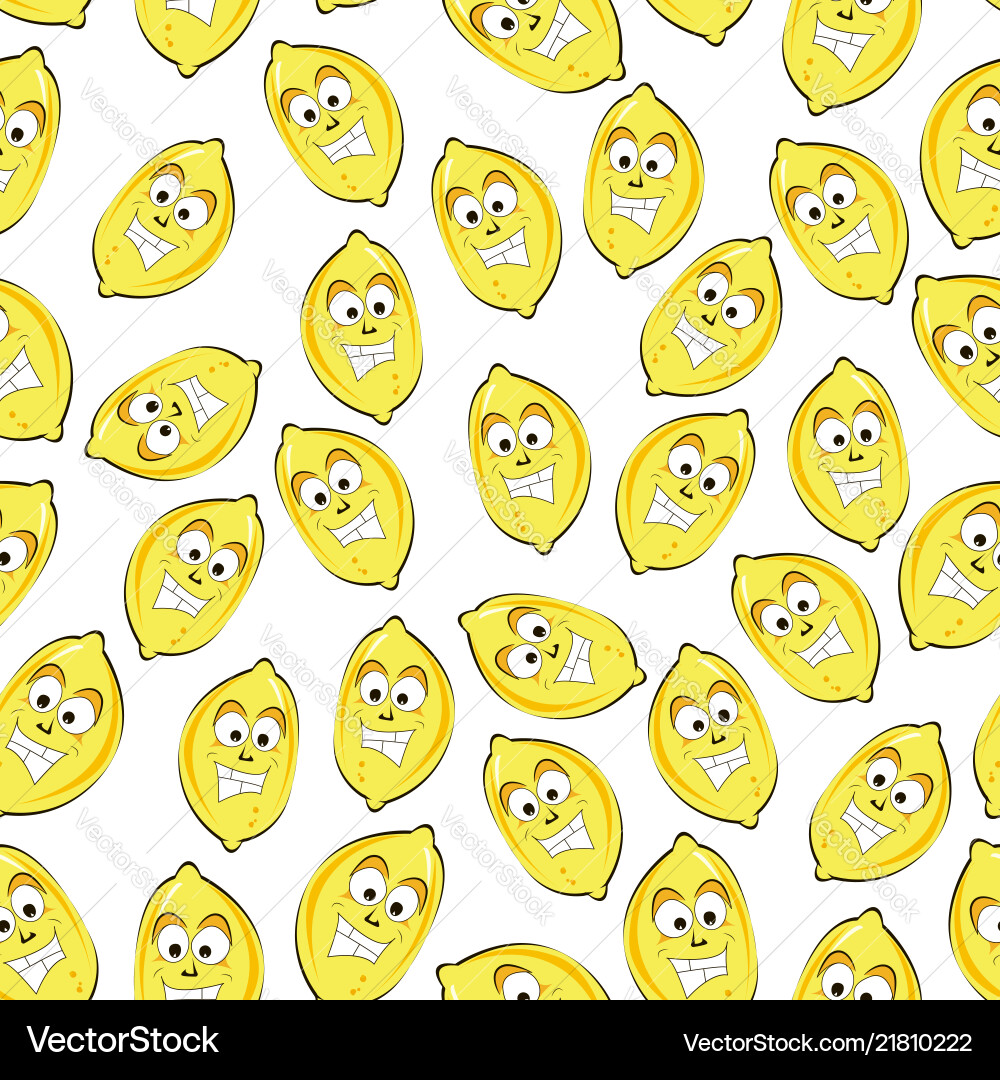 A seamless pattern with the image of smiling faces A seamless pattern with the image of smiling faces vector image