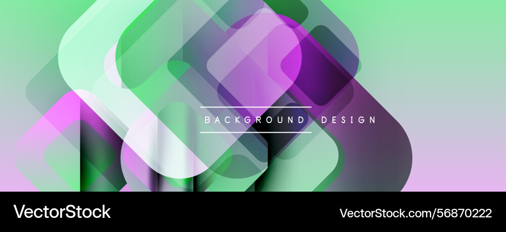 Abstract geometric shapes overlap creating Vector Image