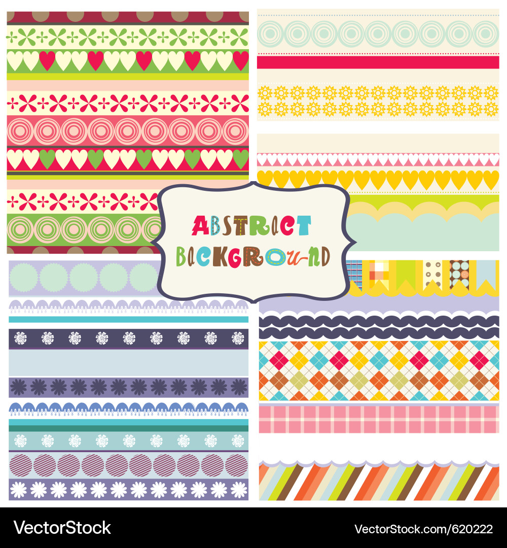 Colorful Repeating Pattern Background vector image
