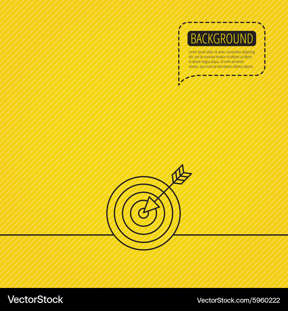 Dart Target with Arrow Vector Image