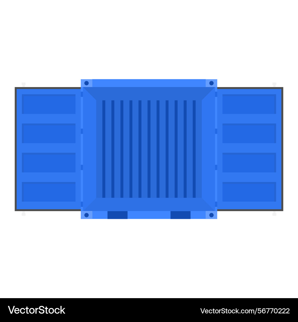 Empty container flat clean icon design element Empty container flat clean icon design element vector image