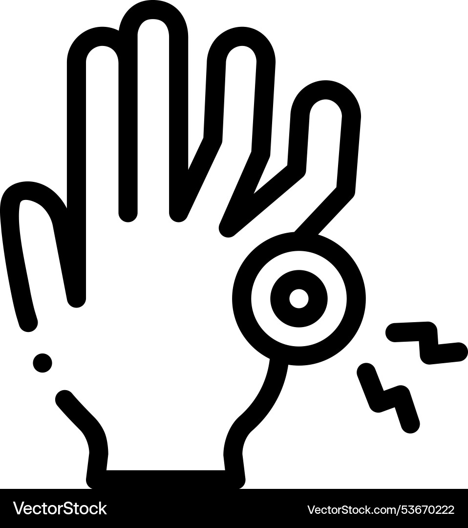 Fingerprint scan icon thin linear style design Fingerprint scan icon thin linear style design vector image