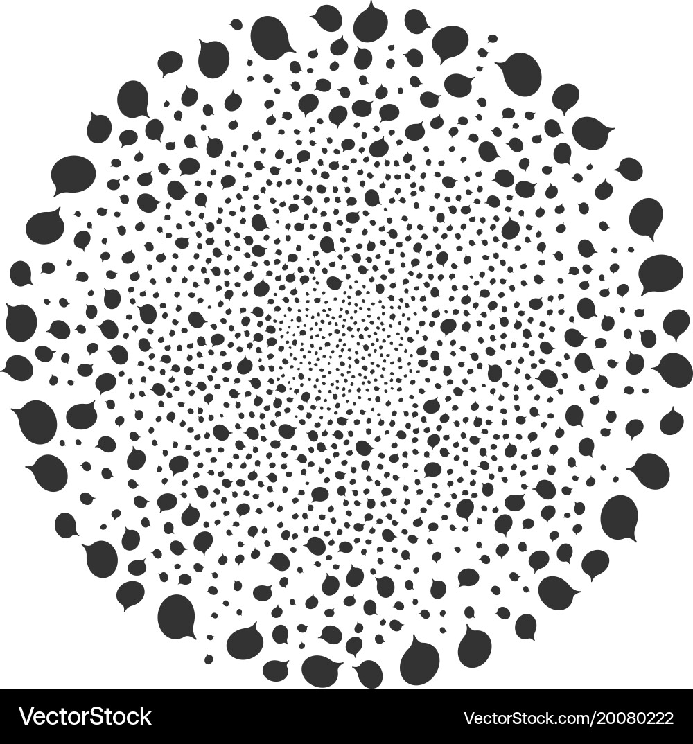 Hint fireworks sphere vector image